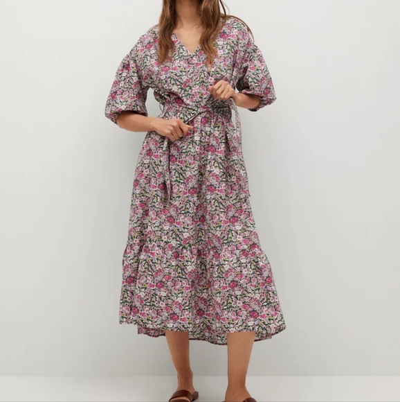 #121 Mango Cotton midi dress - Picture 3 of 6